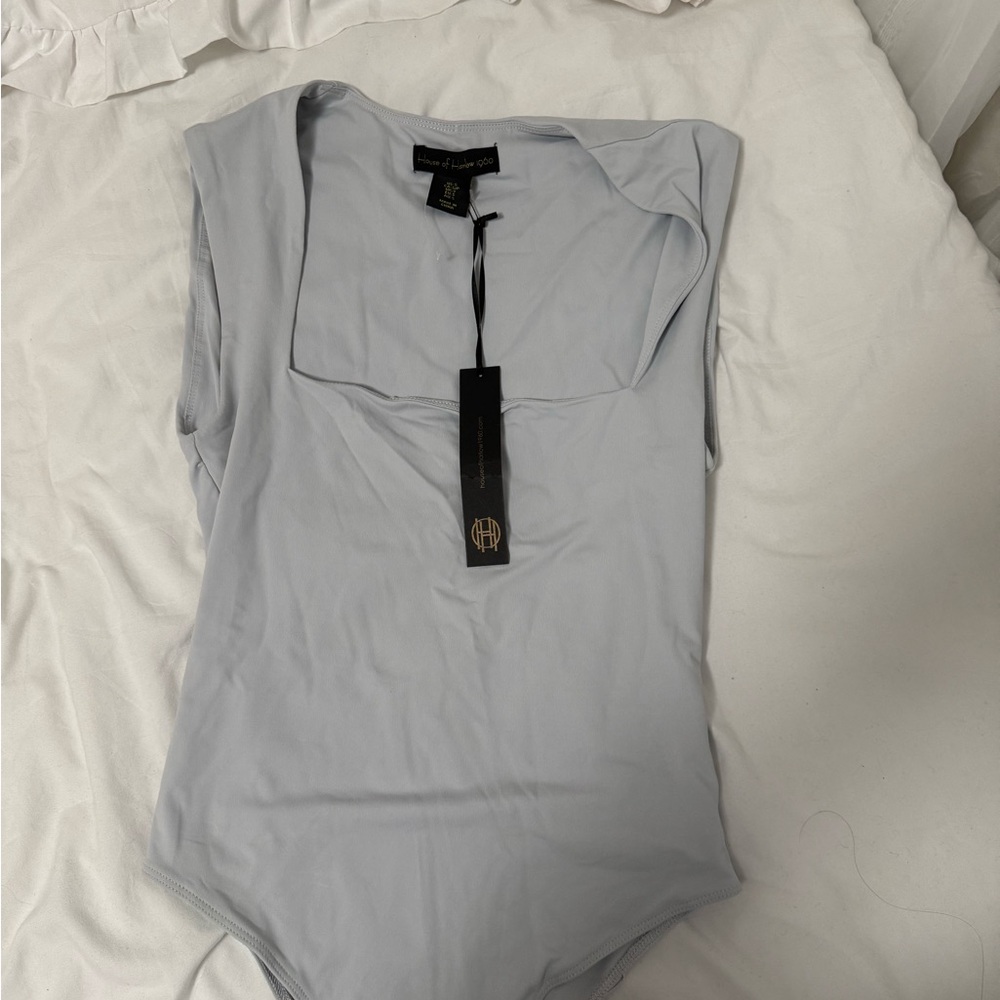 House of Harlow Soft Blue Bodysuit